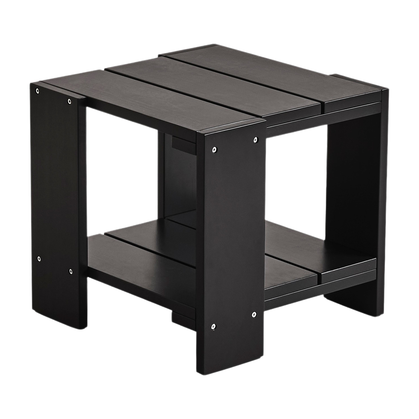 Black Pine Outdoor Side Table Crate - Hay
