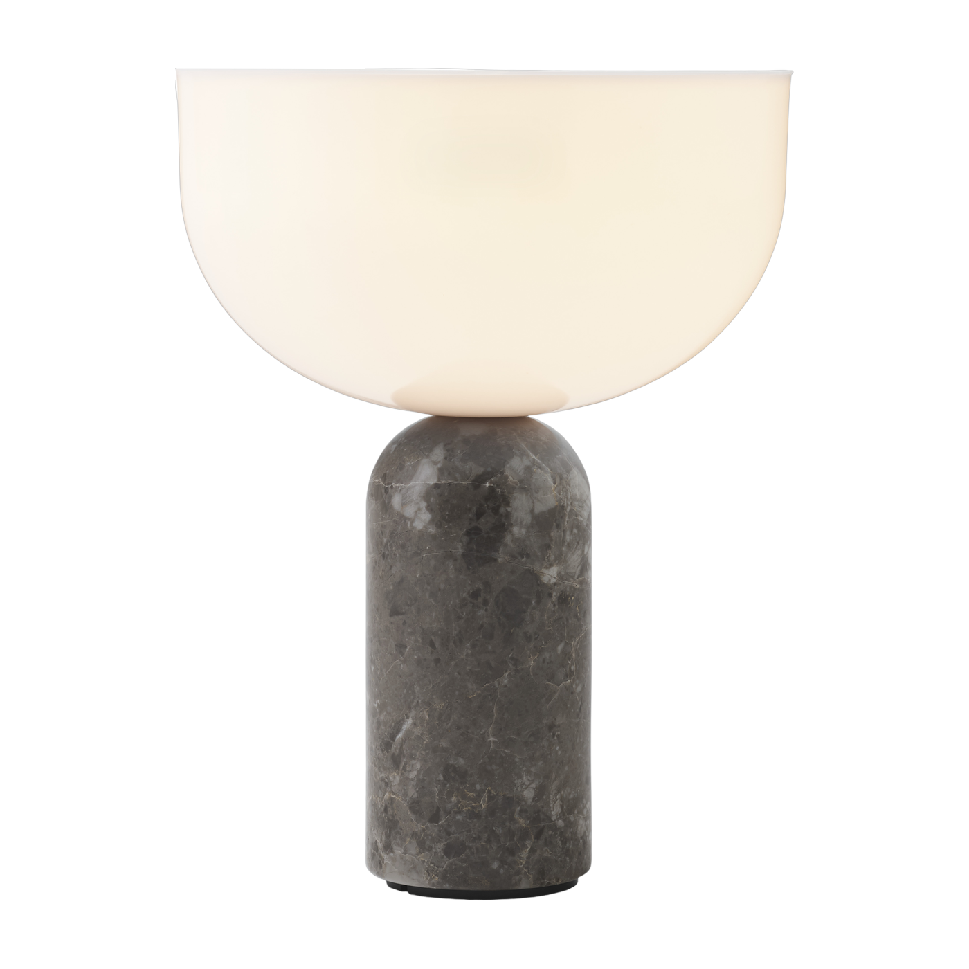 Lampe portable en marbre gris 24 cm Kizu - New Works