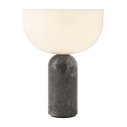 Lampada portatile Kizu in grigio marbre 24 cm - New Works