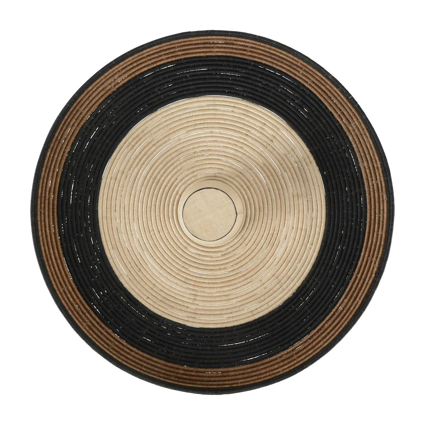 Wall lamp in brown abaca fiber 80 cm GRASS - Forestier