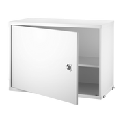 Piedistallo in legno bianco con porta a battente. String