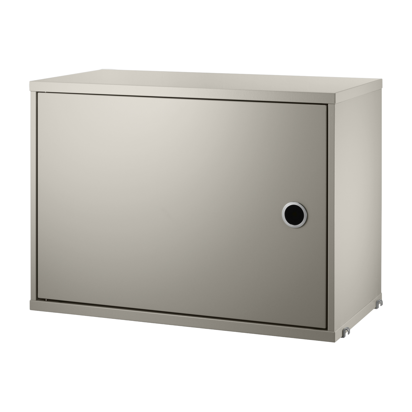 Peana de madera beige con puerta abatible - String