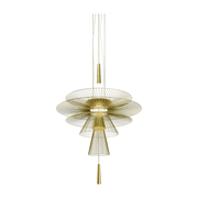 Golden metal suspension 120 cm GRAVITY - Forestier