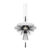 Hängeleuchte aus schwarzem Metall 120 cm GRAVITY -. Forestier