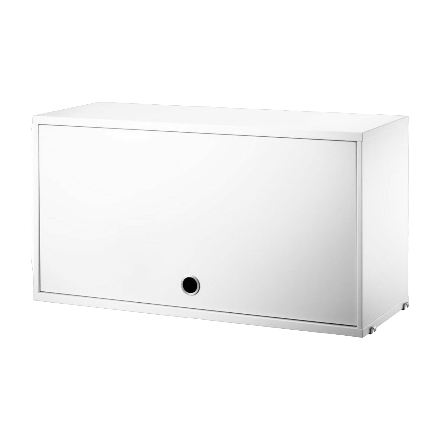 Peana de madera blanca con puerta batiente - String furniture