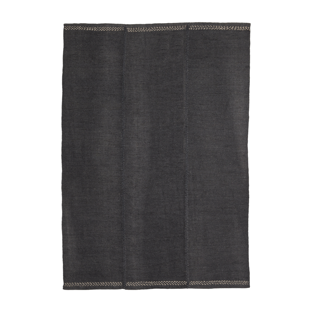 Navy blue wool dhurrie rug 200 x 300 cm Mia - Nanimarquina