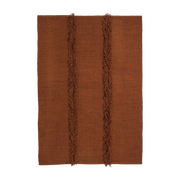 Brick-red wool dhurrie rug 200 x 300 cm Mia - Nanimarquina