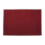 Garnet-red wool dhurrie rug 200 x 300 cm Nomad - Nanimarquina