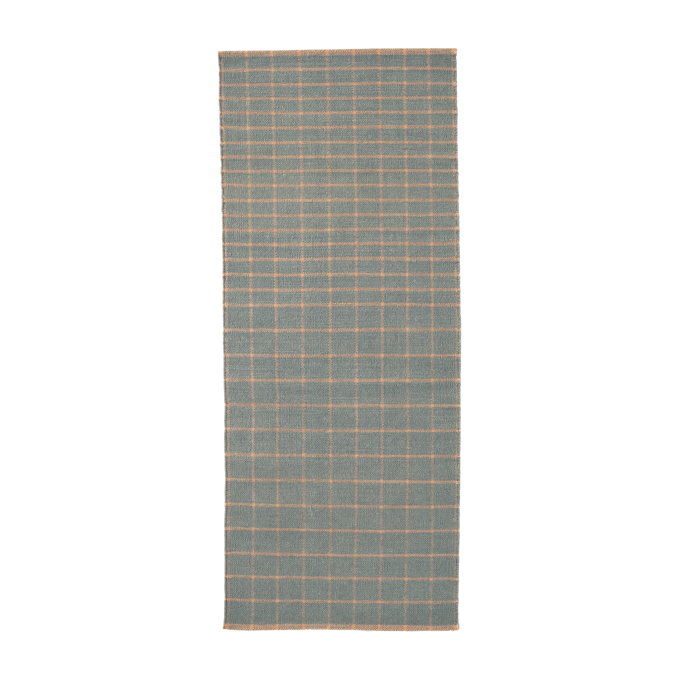Grey polyester dhurrie hallway rug 80 x 160 cm Tiles 4 - Nanimarquina