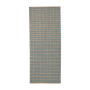 Dhurrie Teppich aus grauem Polyester 80 x 160 cm Tiles 4 -. Nanimarquina