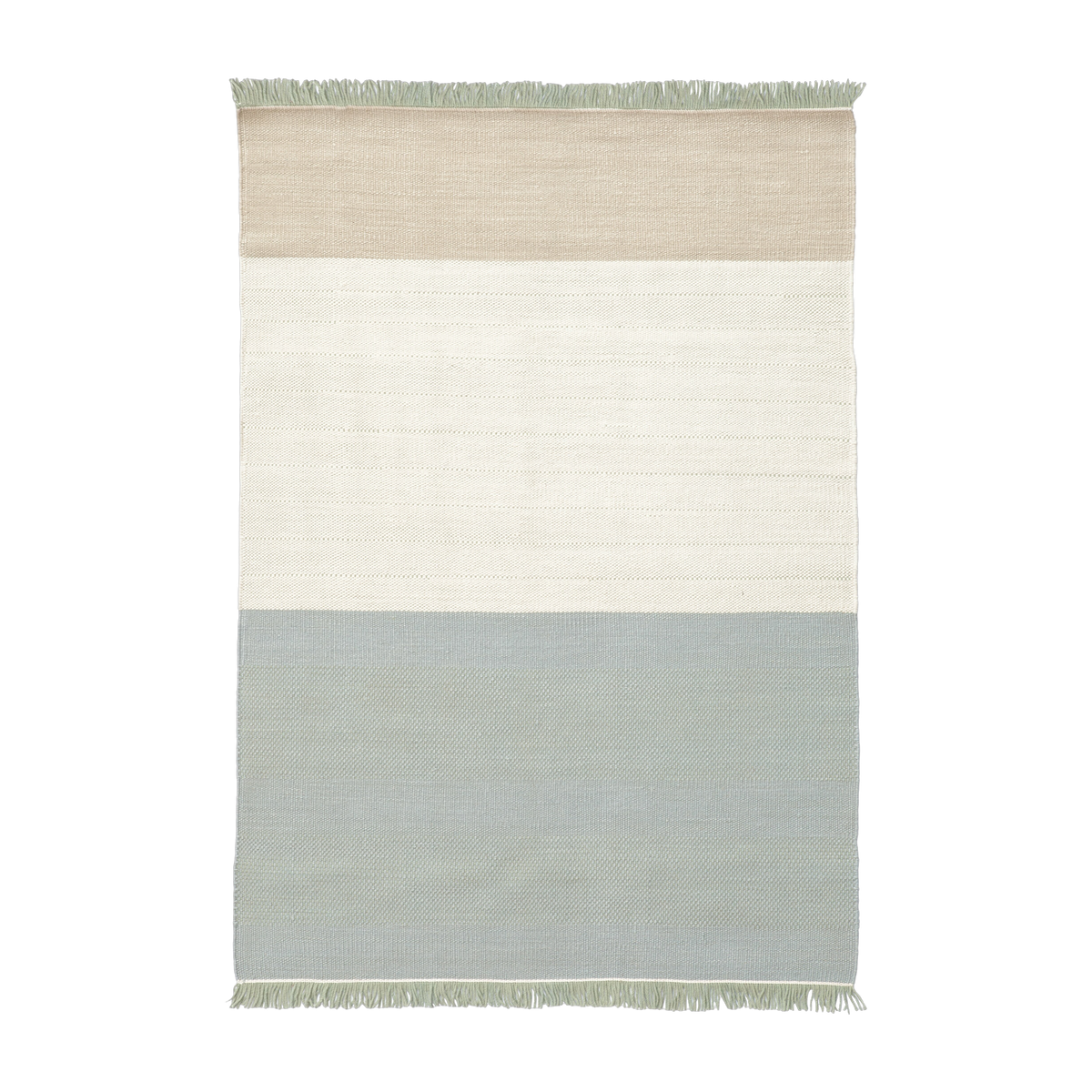 Tappeto in lana salvia 170 x 240 cm Tres Stripes - Nanimarquina