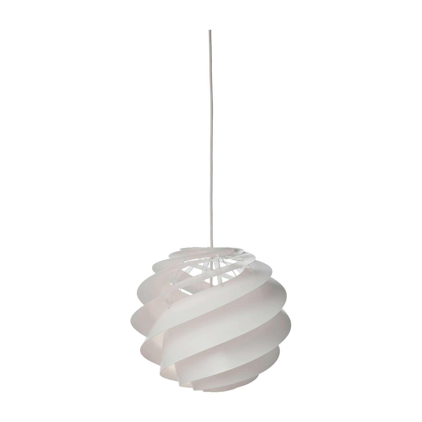 Ciondolo in acrilico bianco 32 x 30 cm Swirl 3 - Le klint