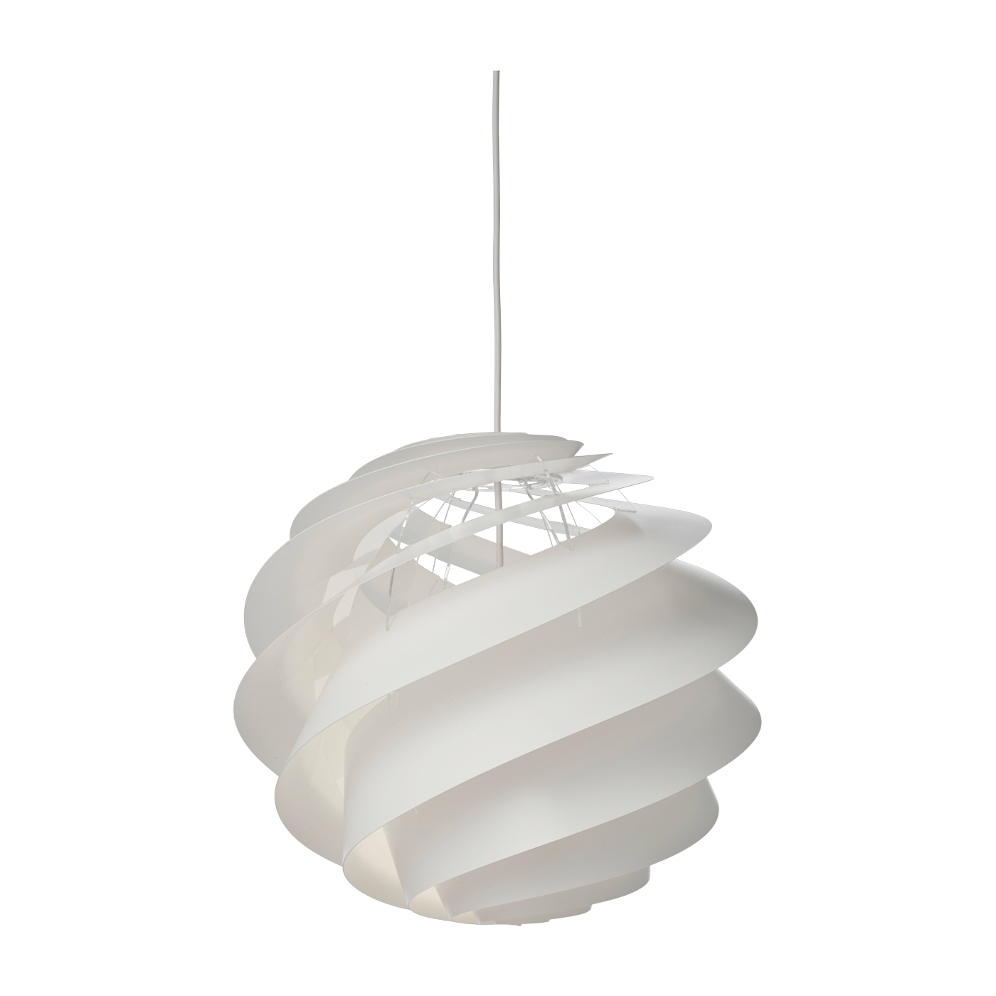 Ciondolo in acrilico bianco 40 x 35 cm Swirl 3 - Le klint