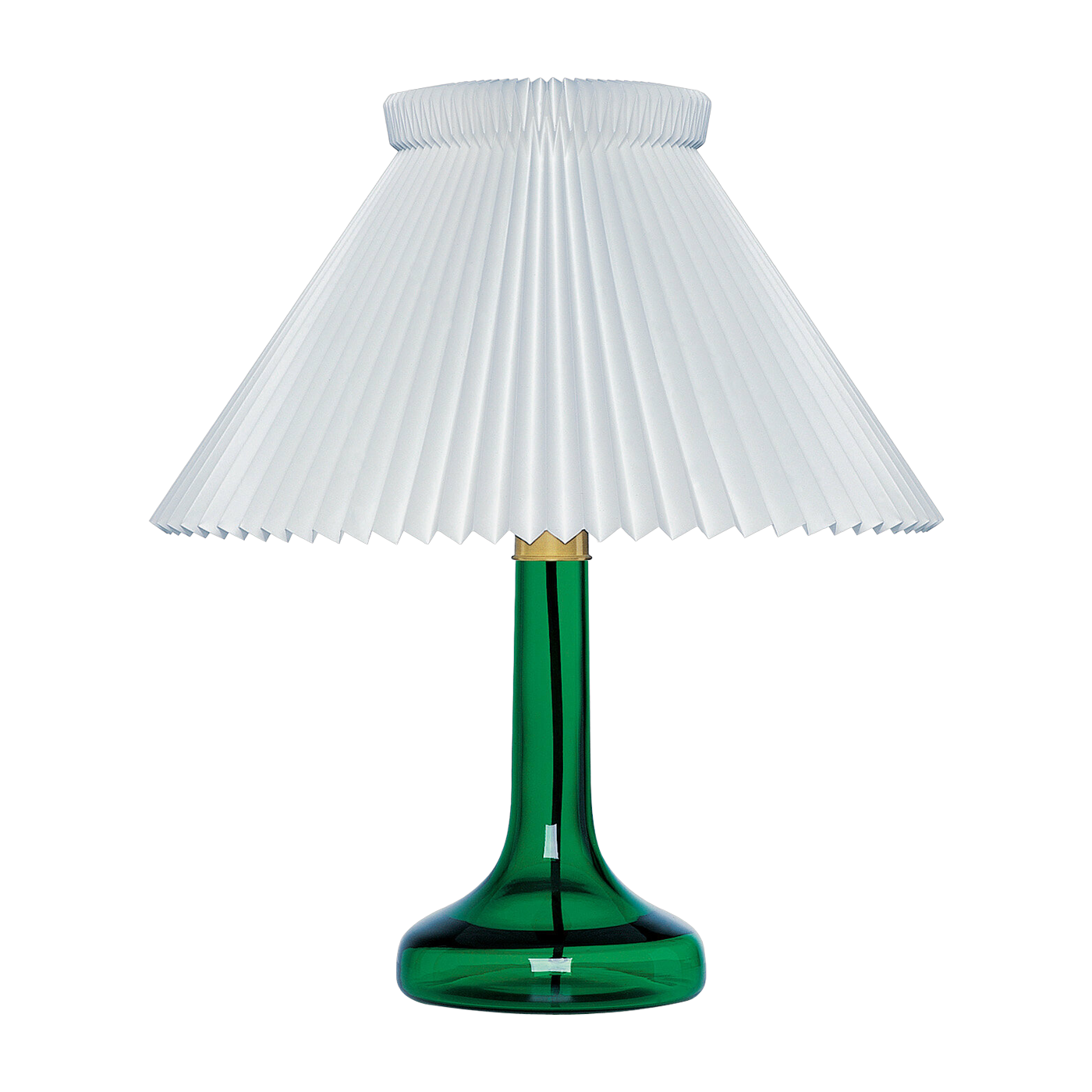 Lampada da tavolo in vetro verde con paralume 1-23 343 - Le klint
