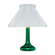 Lampe de table en verre vert avec abat-jour 1-23 343 - Le klint