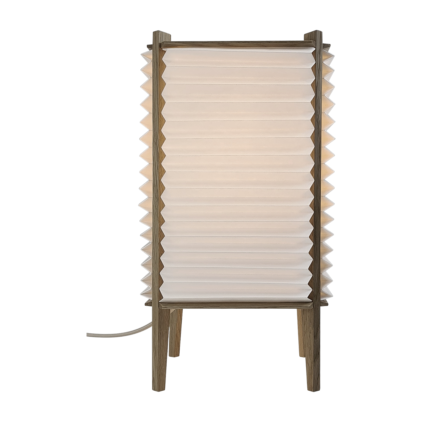 Lampada da tavolo in legno di quercia con paralume 22 x 22 x 39 cm Bee Hive - Le klint