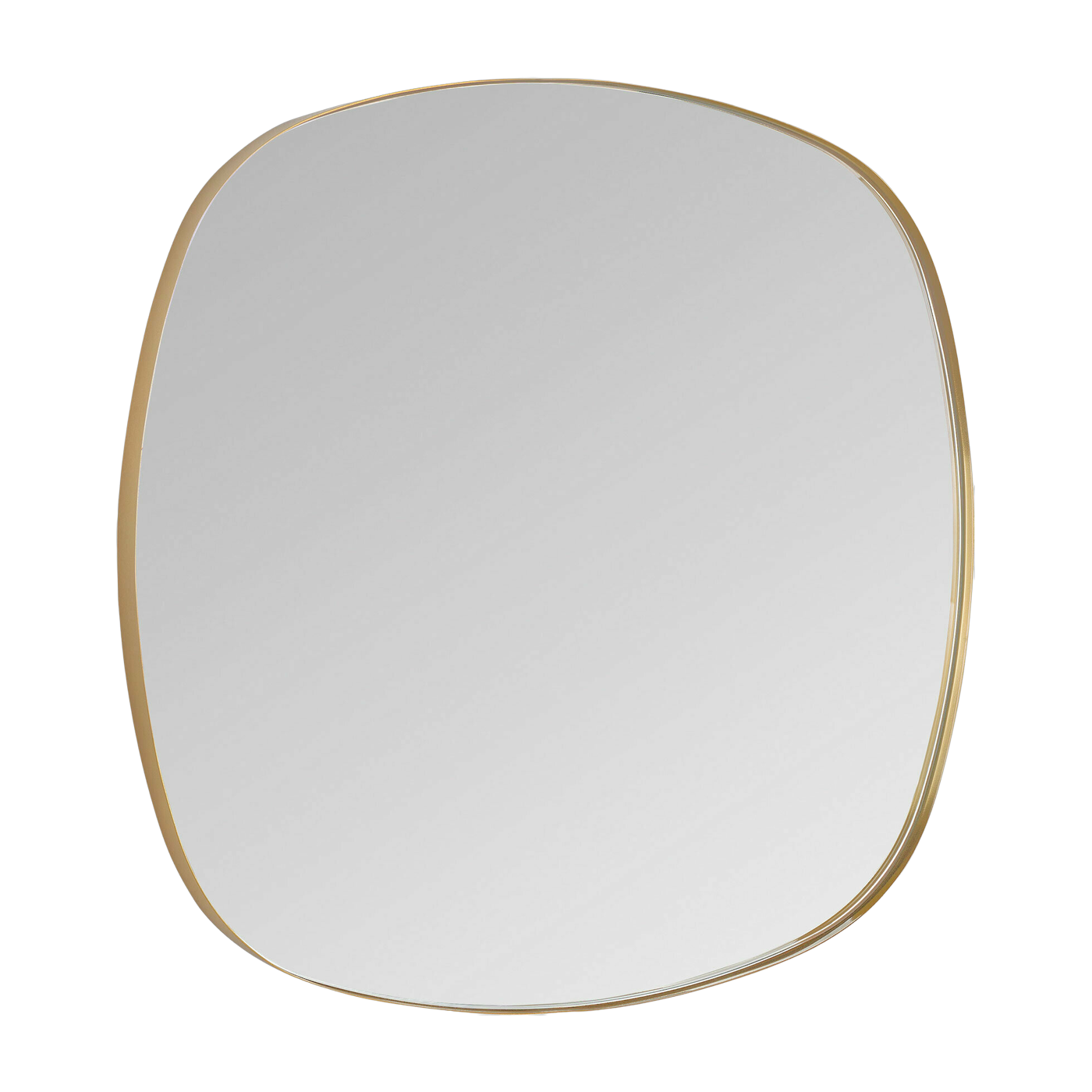 Miroir en laiton doré 50 x 50 cm Dobbles - Versmissen