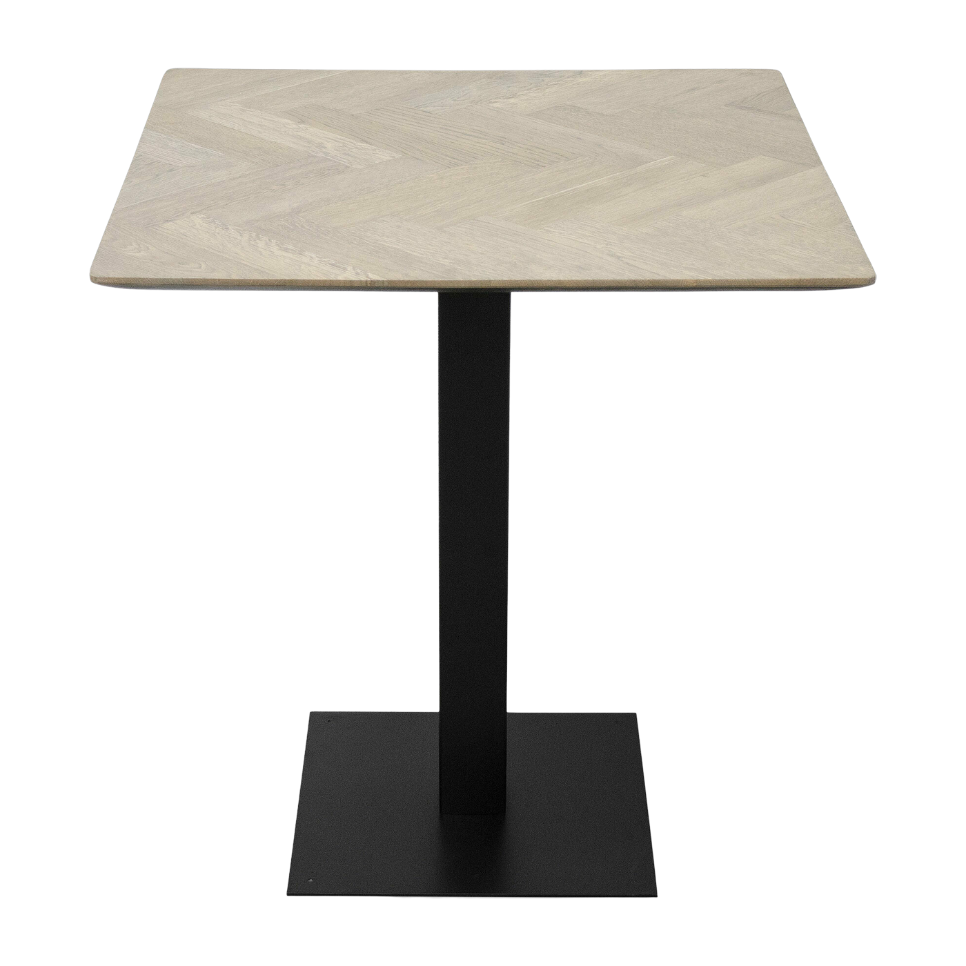 Tavolo da pranzo in acciaio nero Herringbone 70 cm - Versmissen