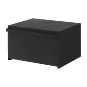 Black steel bread box 40 x 34. 5 x 24 cm Tower - Yamazaki