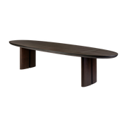 Mesa de comedor ovalada de madera Durban 350 x 120 cm - Versmissen