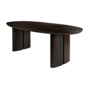 Durban oval wood dining table 230 x 105 cm - Versmissen