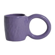Blueberry earthenware mug 9 cm Donut - Petite Friture