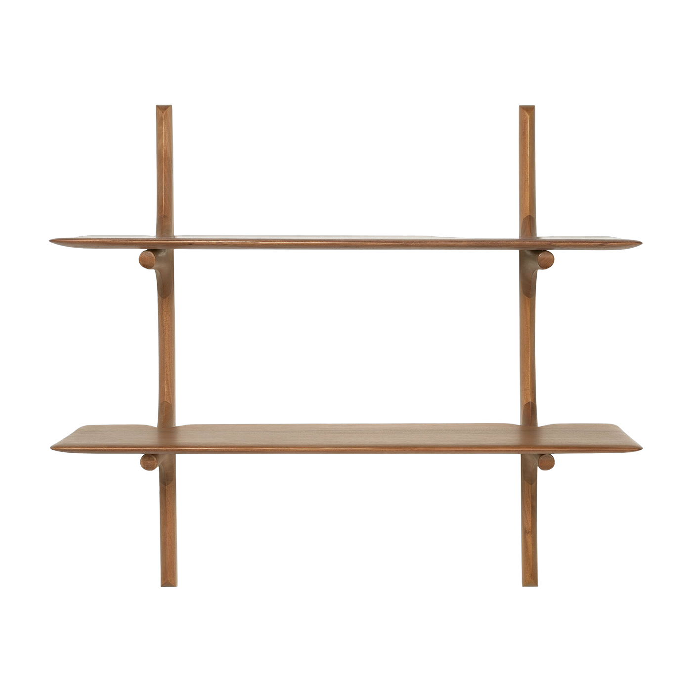 Estantería de pared 2 niveles de caoba maciza 100 x 35 x 91 cm PI - Ethnicraft Accessories