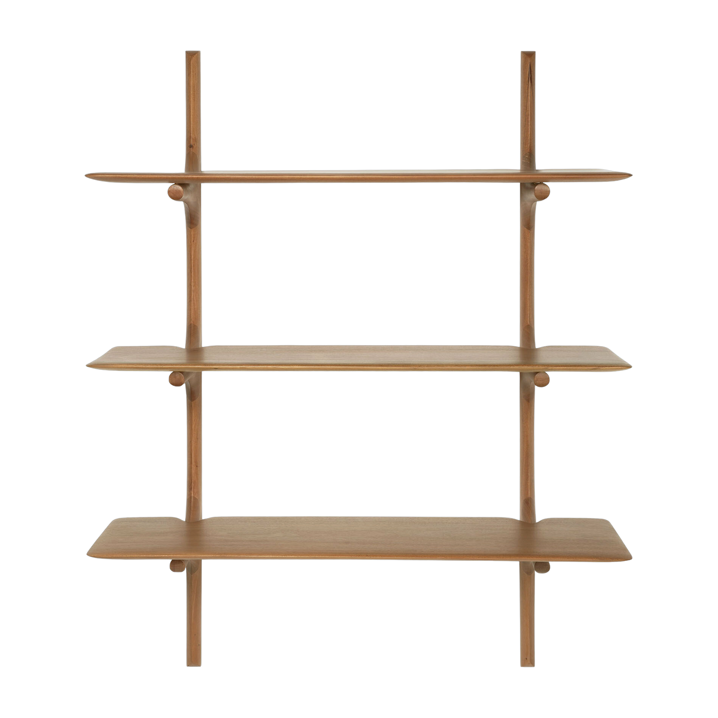 Estantería de pared de 3 pisos de caoba maciza 100 x 35 x 126 cm PI - Ethnicraft Accessories