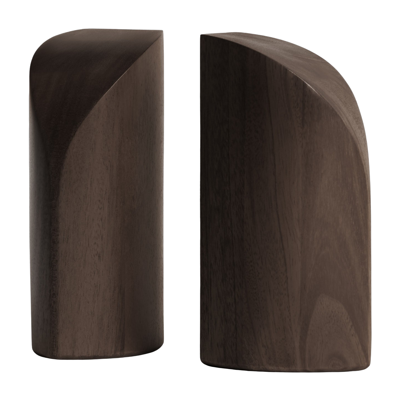 Set de 2 serre-livres en acajou massif foncé PI - Ethnicraft Accessories