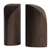 Set di 2 fermalibri in massello di mogano scuro PI - Ethnicraft Accessories