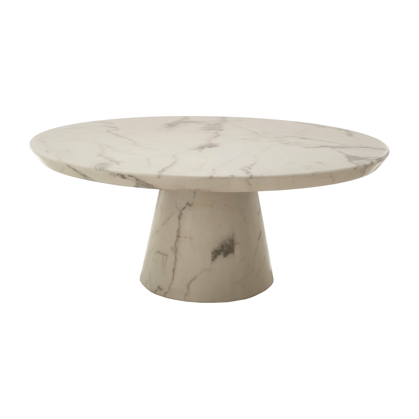 Mesa de centro efecto resina marbre 100 cm - Pols Potten
