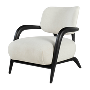 Fauteuil en bois noir Lobi - Versmissen