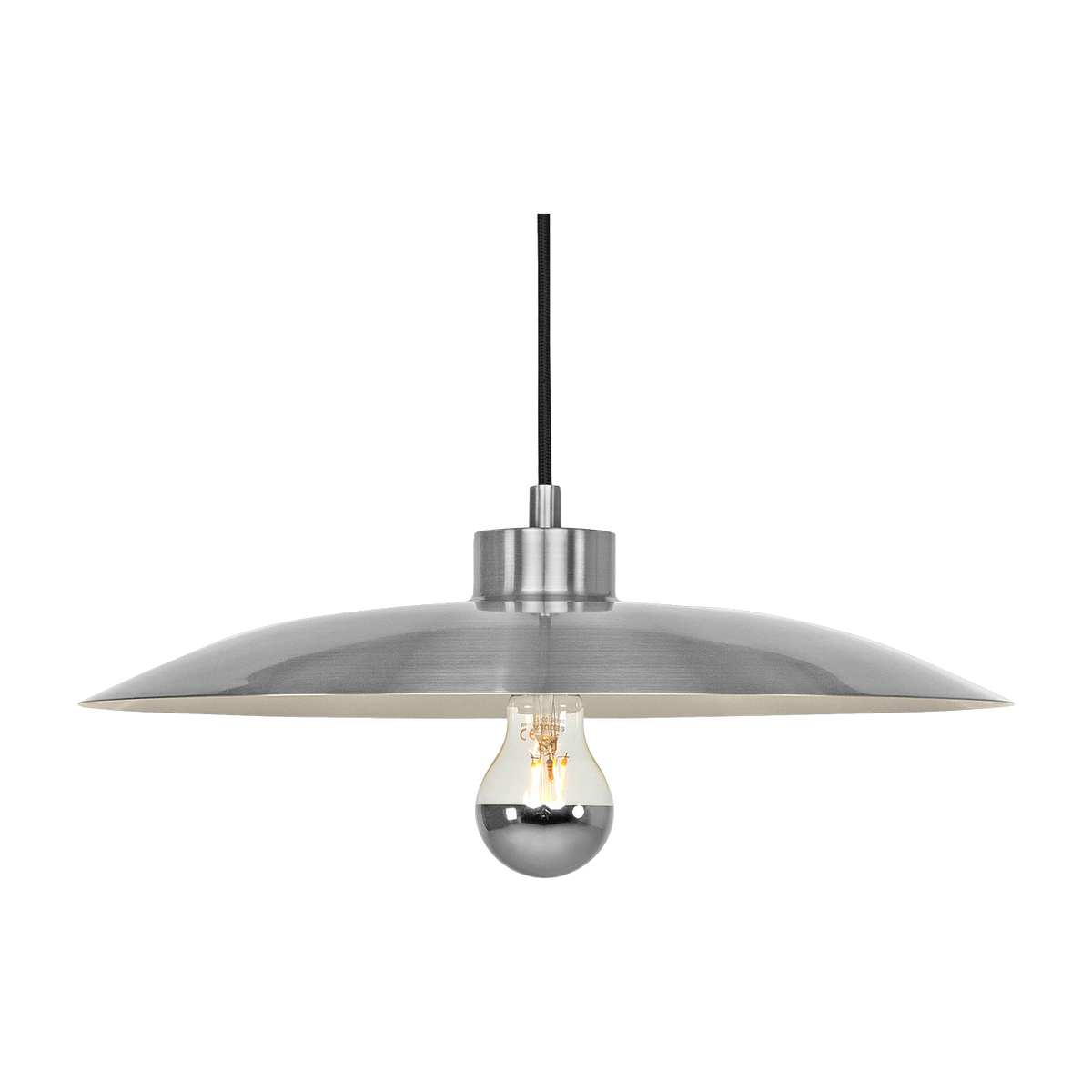 Lámpara colgante de aluminio gris Zenith 40 - Versmissen