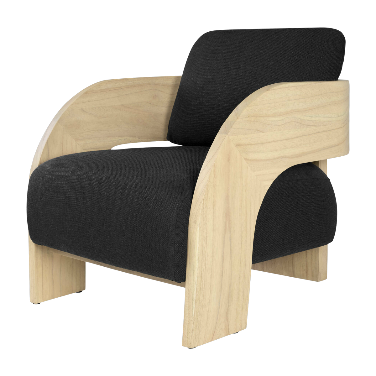 Sessel aus schwarzem Holz und Holz Maravi -. Versmissen