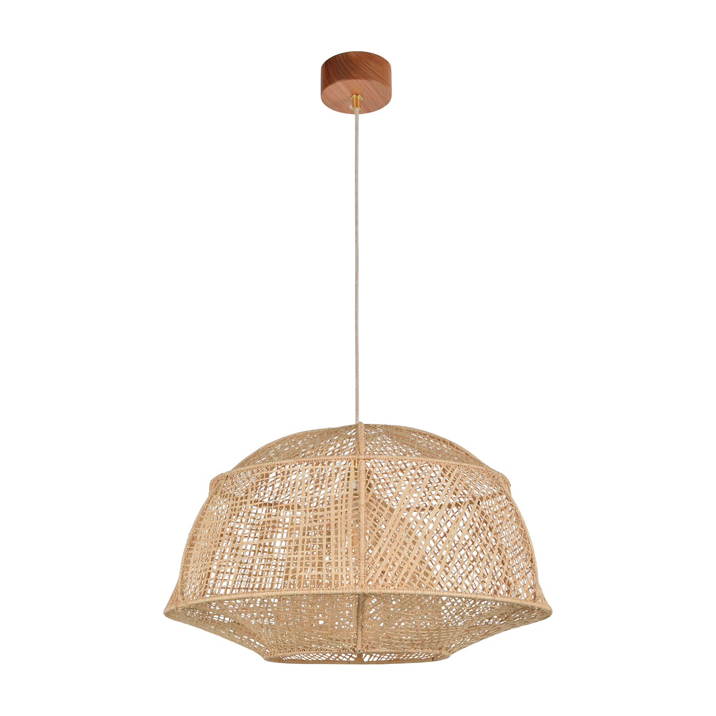 Lámpara colgante rafia natural 58 cm Odyssée - Market Set