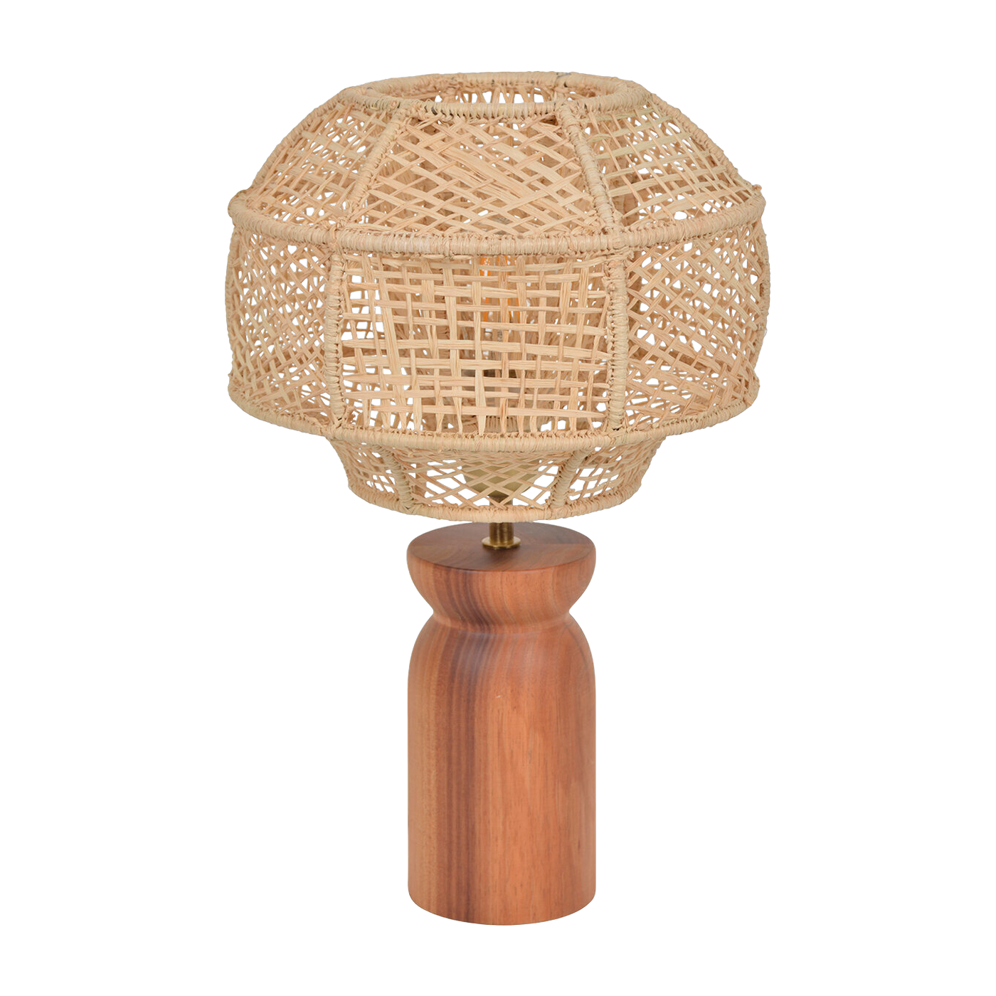 Lampada in legno e Raphia naturale Market Set Odissea M Ht43Cm. - Market Set