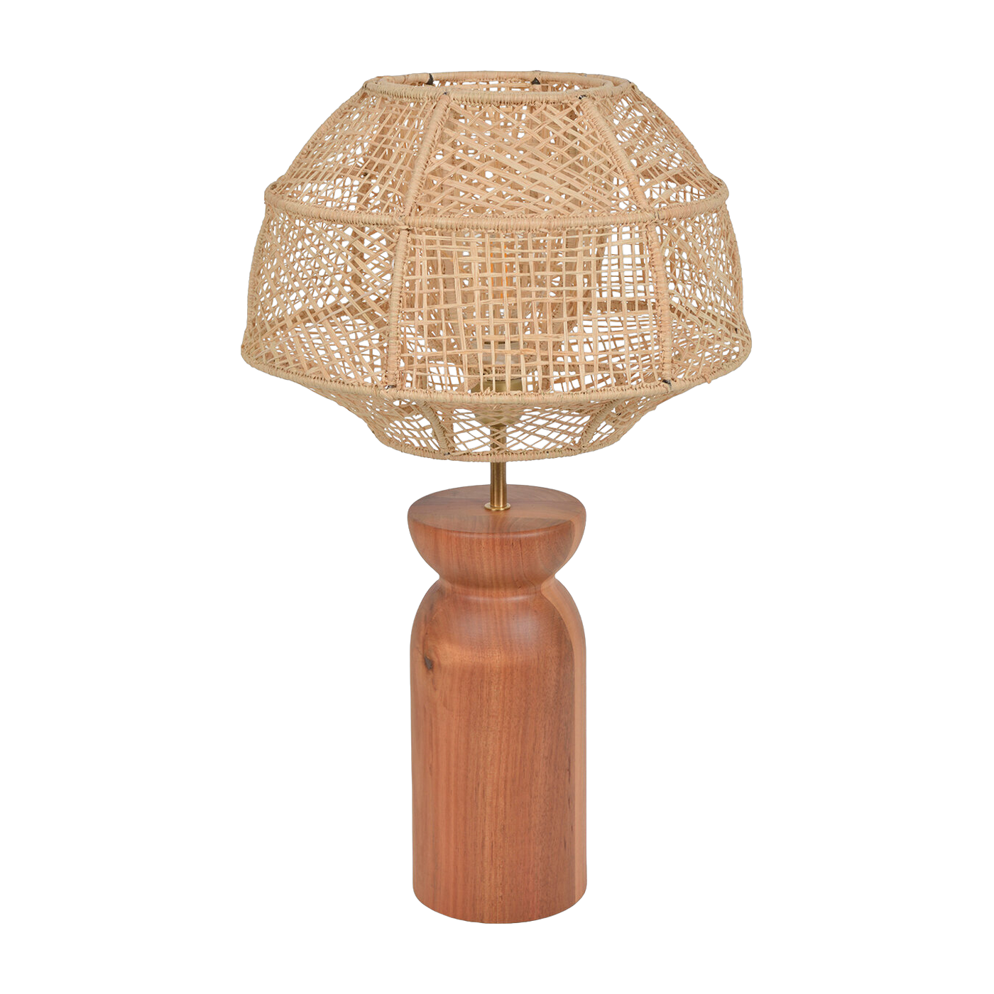 Lampada in legno e Raphia naturale Market Set Odyssey L Ht63Cm. - Market Set