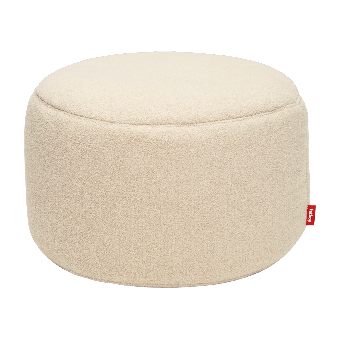 Pouf en sherpa ecru 40 x 70 cm Point - Fatboy