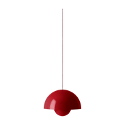 Lampada a sospensione rosso vermiglio Flowerpot VP2 - &tradition