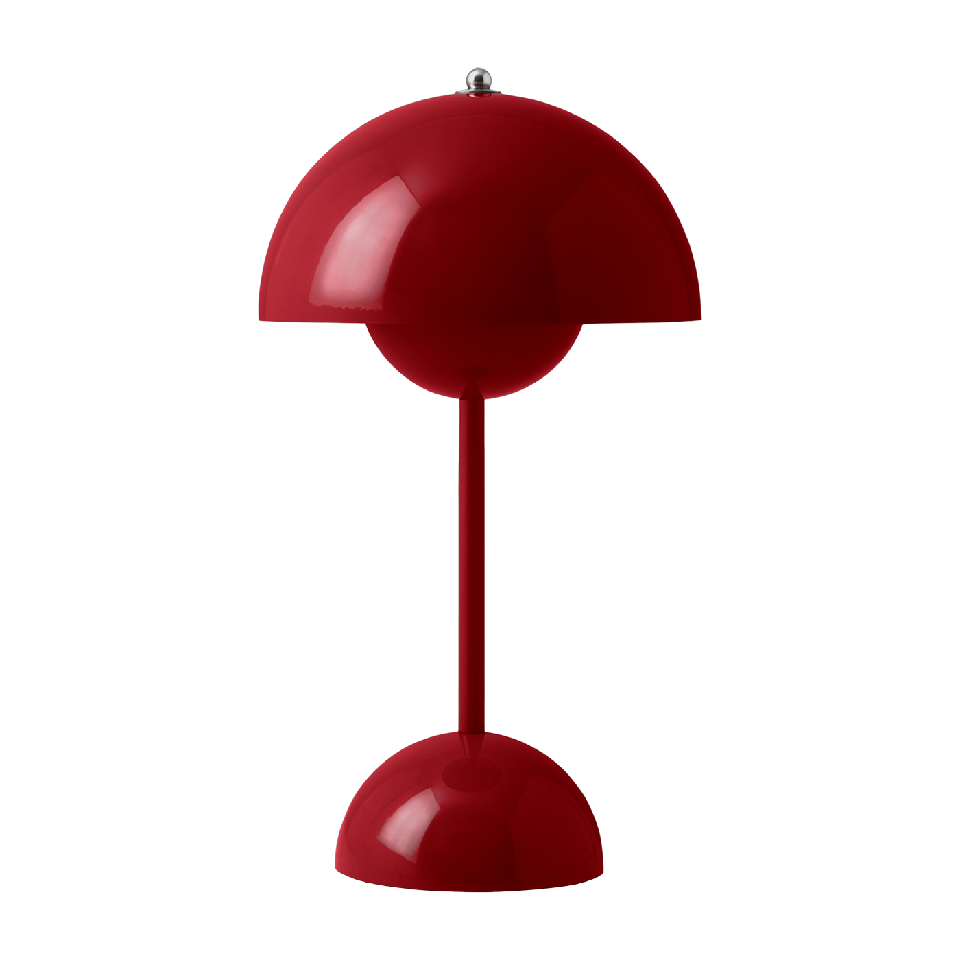 Lámpara de mesa inalámbrica rojo vermillion Flowerpot VP9 - &tradition