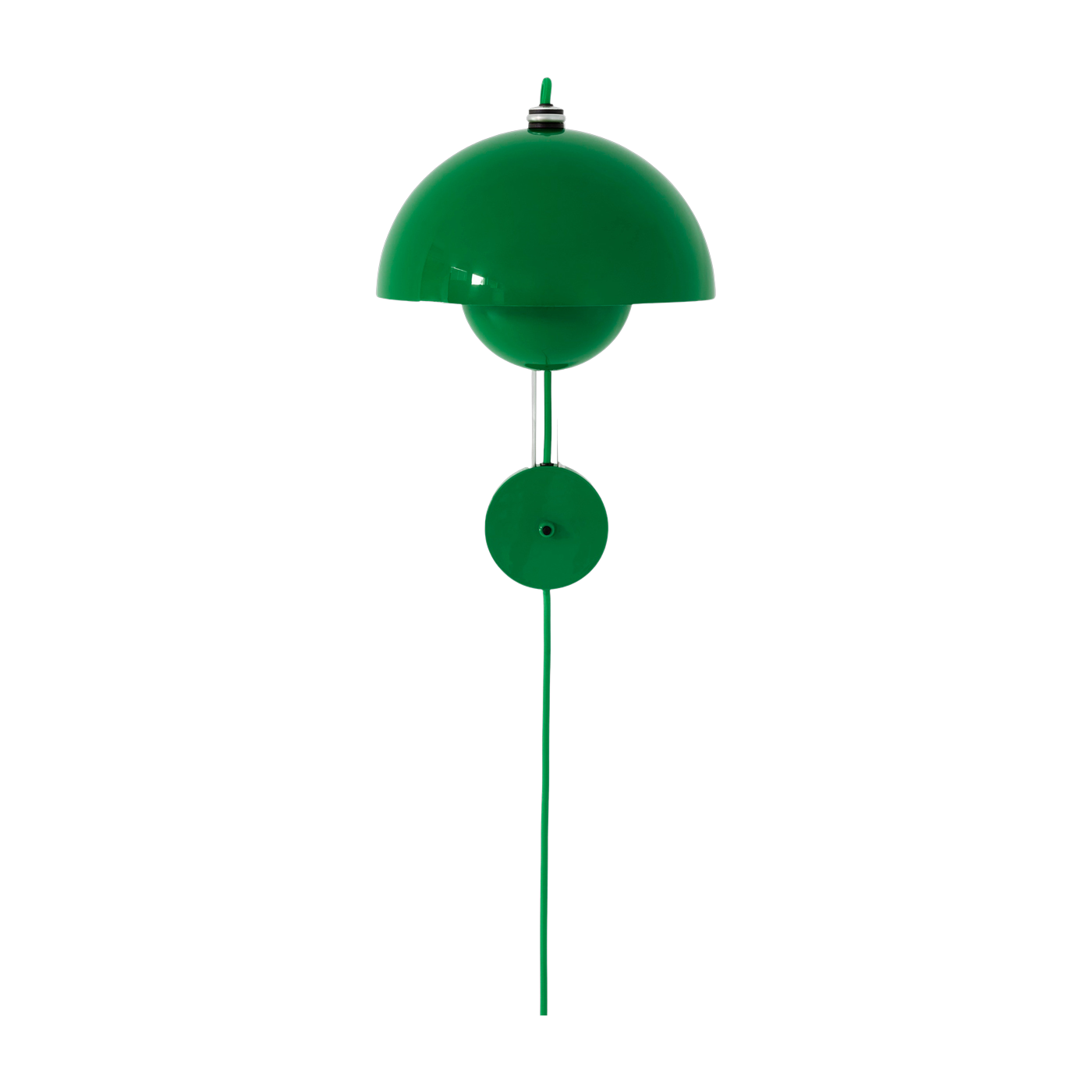 Wall lamp with green signal socket Flowerpot VP8 - &tradition