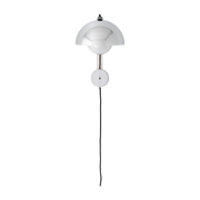 Wall lamp with chrome plug Flowerpot VP8 - &tradition