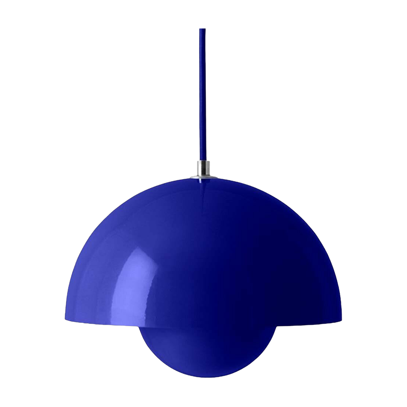 Lampada a sospensione blu cobalto Flowerpot VP1 - &tradition