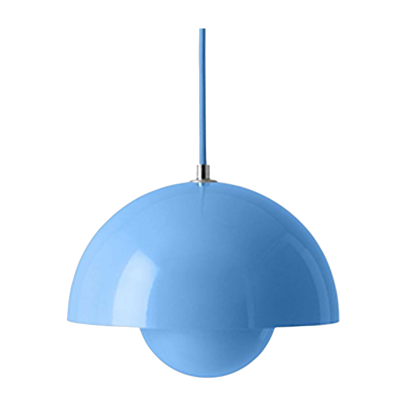 Lampada a sospensione blu Swim Flowerpot VP1 - &tradition
