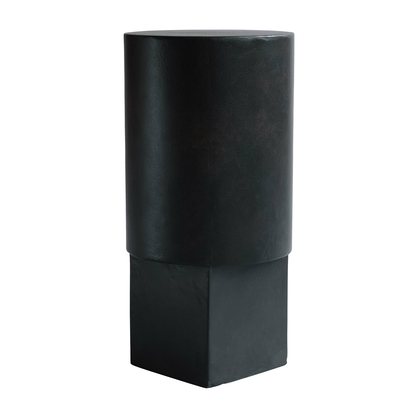 Mesa auxiliar Column de hormigón negro café 25 x 25 cm - Column 101 Copenhagen