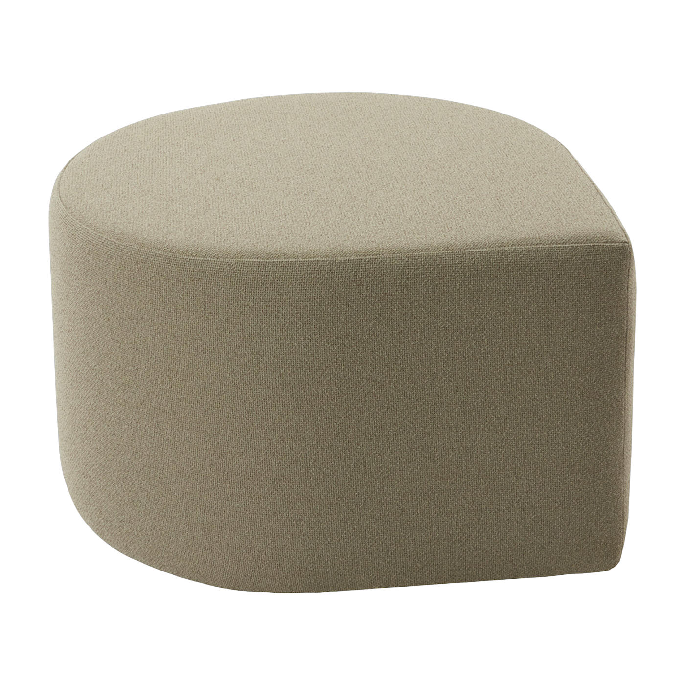 Pouf aus taupefarbenem Bouclé 70 x 60 cm Stilla - AYTM
