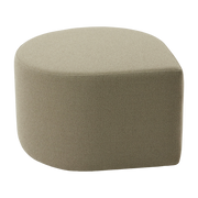 Pouf aus taupefarbenem Bouclé 70 x 60 cm Stilla - AYTM