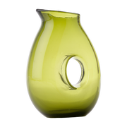 Brocca in vetro verde oliva 22 cm - Pols Potten