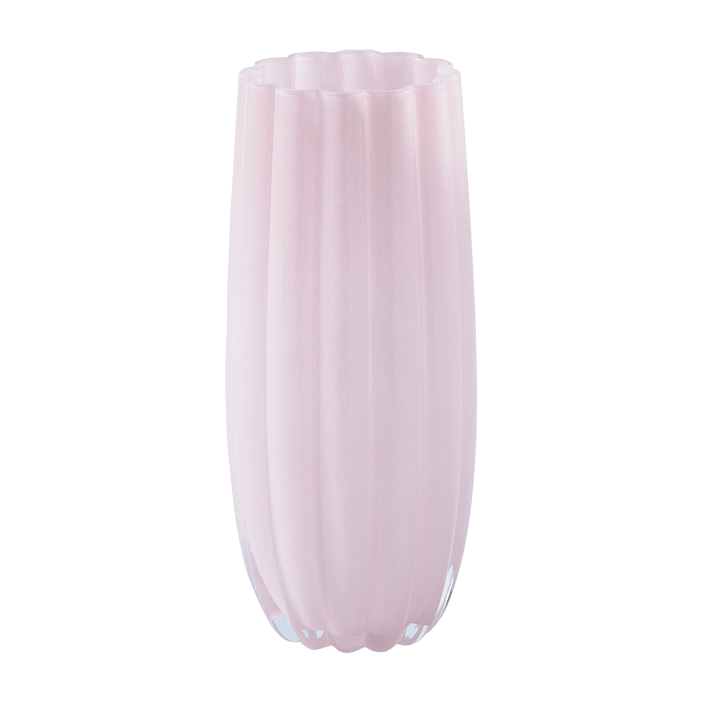 Vase in light pink glass 13 x 27 cm Melon - Pols Potten