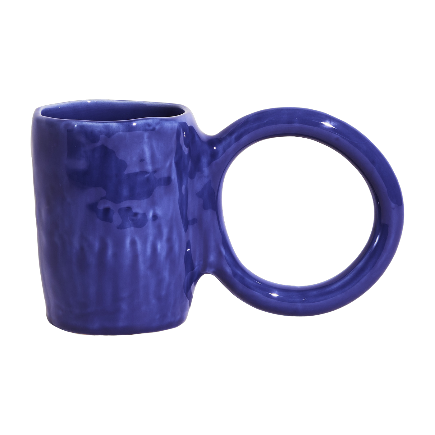 Tasse aus blauem Steingut 12 cm Donut -. Petite Friture